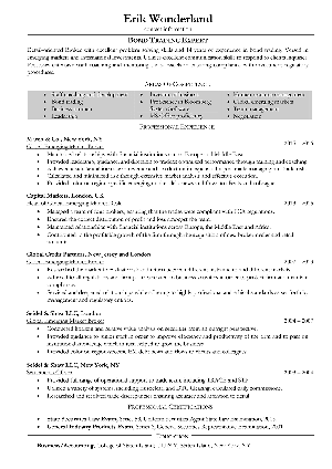 RY Resume example after